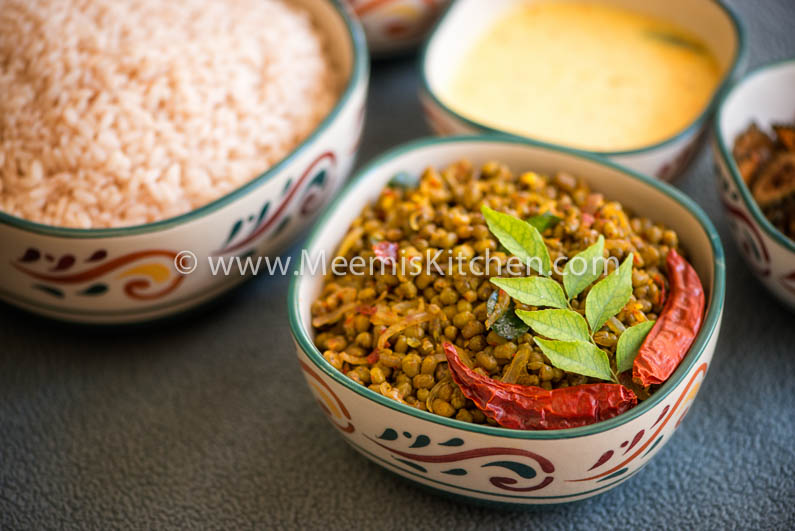Cherupayar Ularthiyathu (Mung Beans fry)