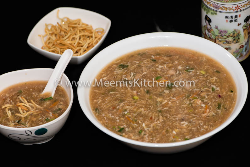 Chicken Manchow Soup / Hot Chicken Manchow Soup