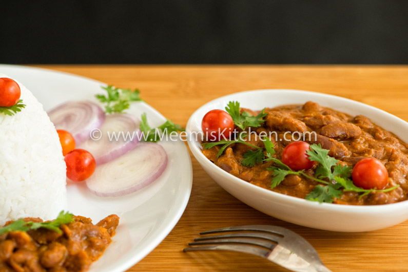 Rajma Masala / Red Kidney Beans Curry