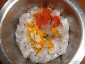 Prawns Masala / Spicy Prawns Masala Andhra Style