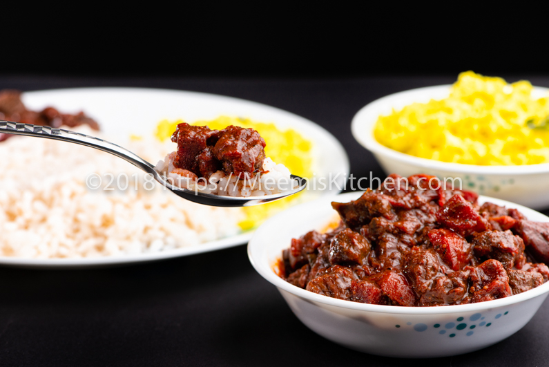 Beef and Beetroot curry, Beef with Beetroot