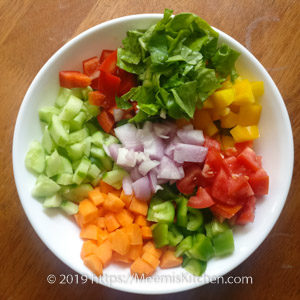 Vegetable Salad / Healthy Salad / Mediterranean Salad