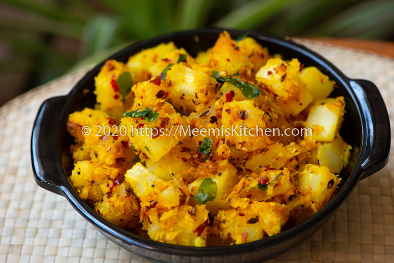 Kappa Ularthiyathu/ Kerala style Tapioca Stir fry