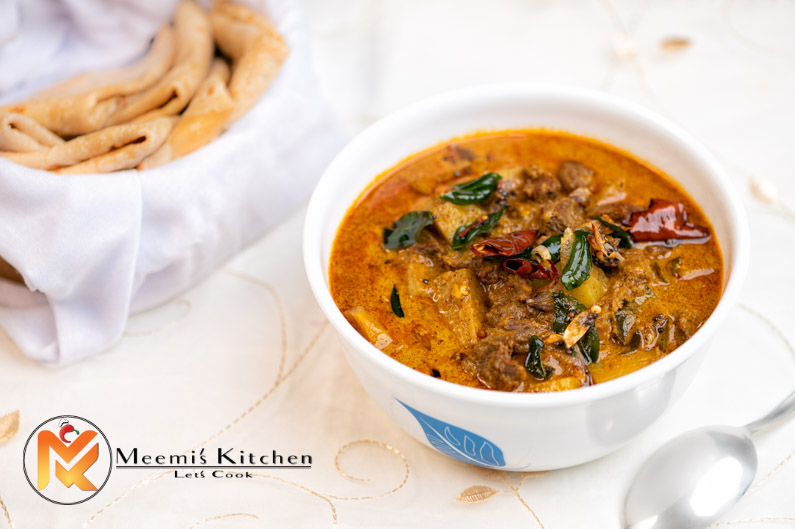Beef Kadachakka Curry/ Beef Curry with Breadfruit