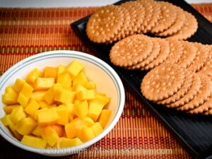 Mango Biscuit Pudding
