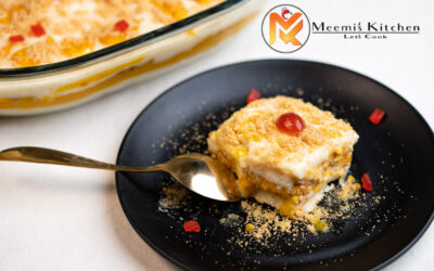 Mango Biscuit Pudding/Easy Biscuit Mango Pudding